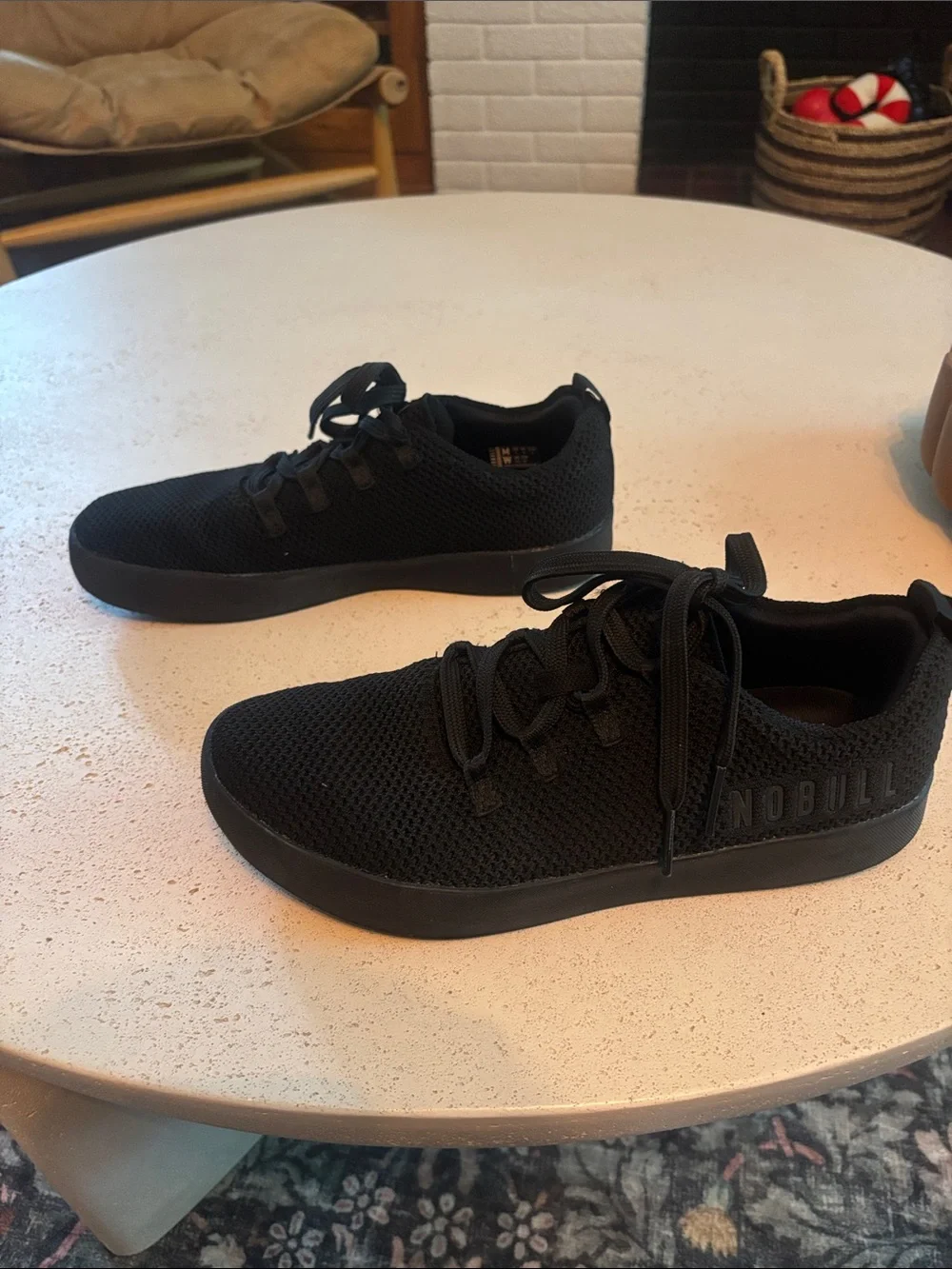 NOBULL Men's Black Mesh Trainer Sneakers